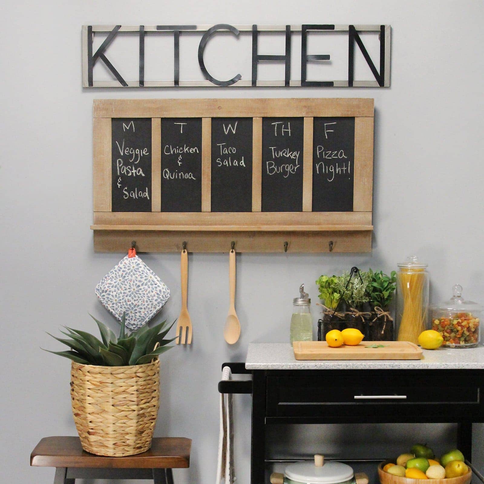 Rustic Metal Kitchen Sign