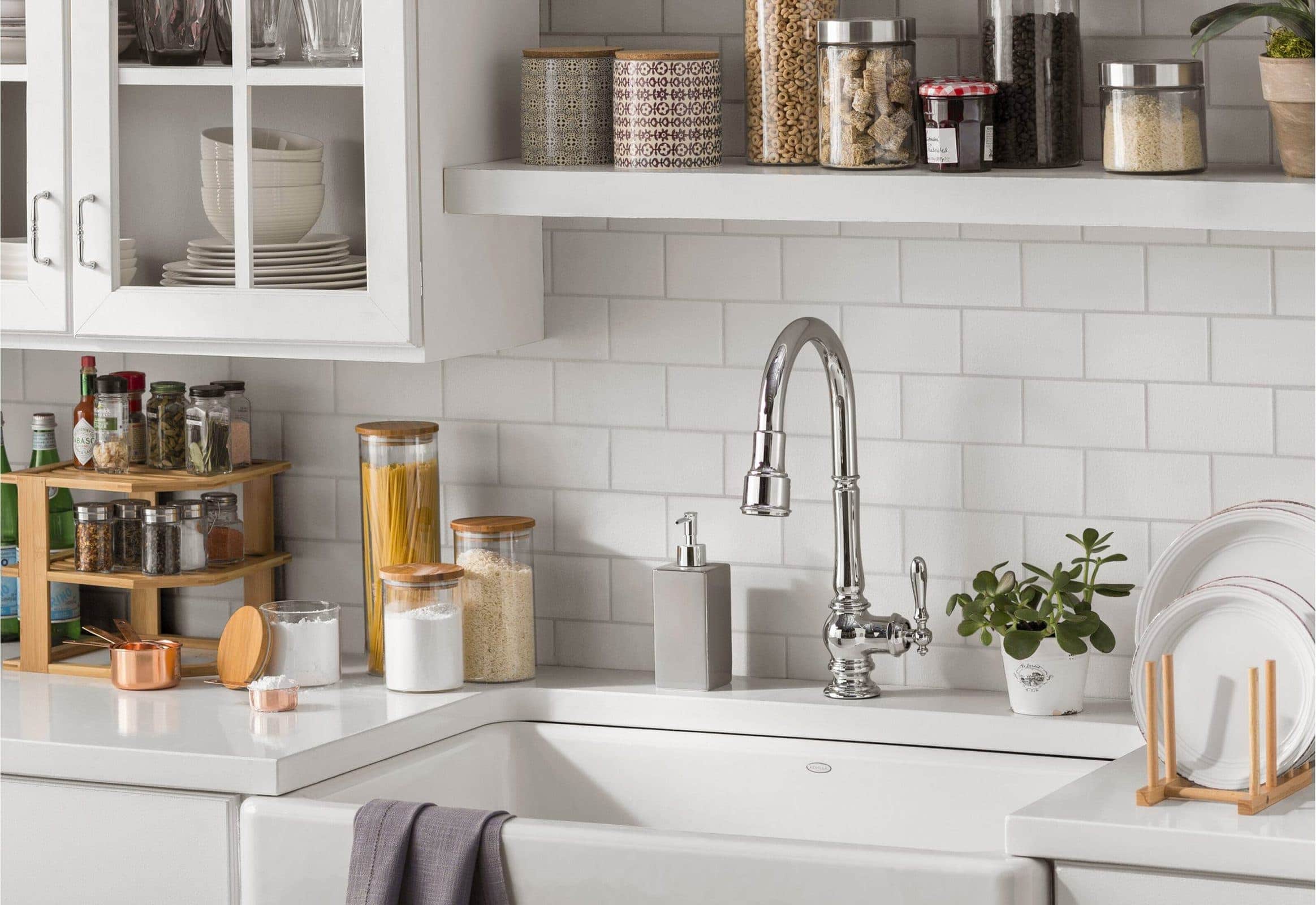 Display Your Baking Supplies with Clear Canisters