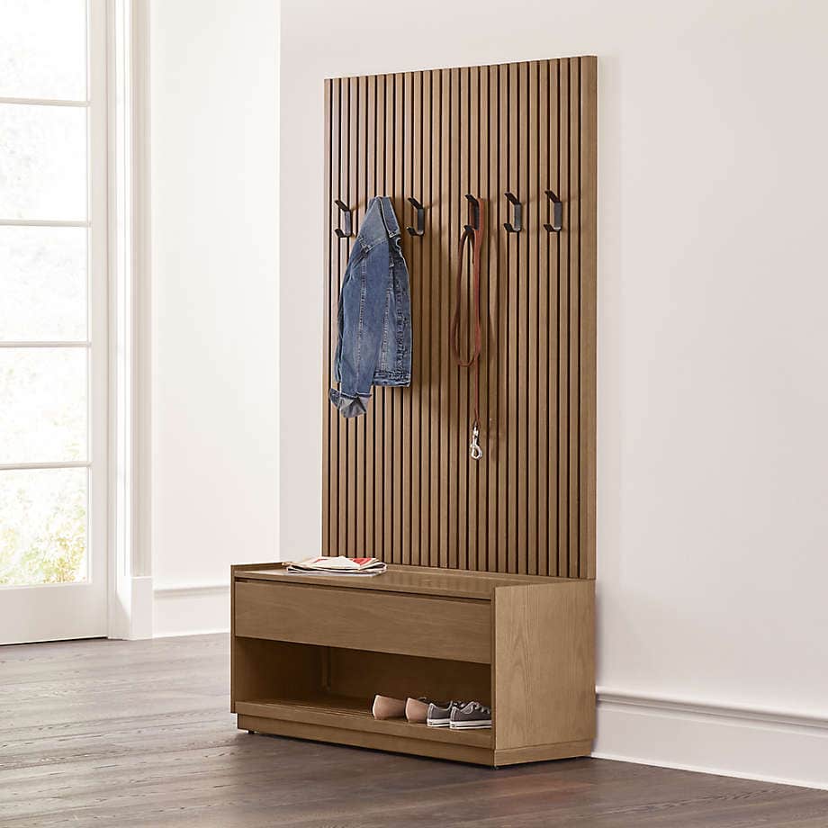 Battan Bench Shoe Shelf and Coat Rack