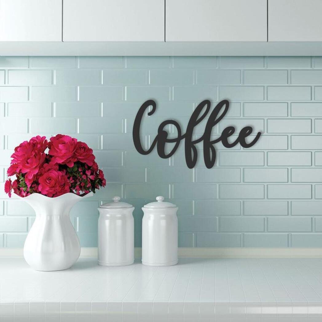 Cursive Coffee Sign Wall Decor