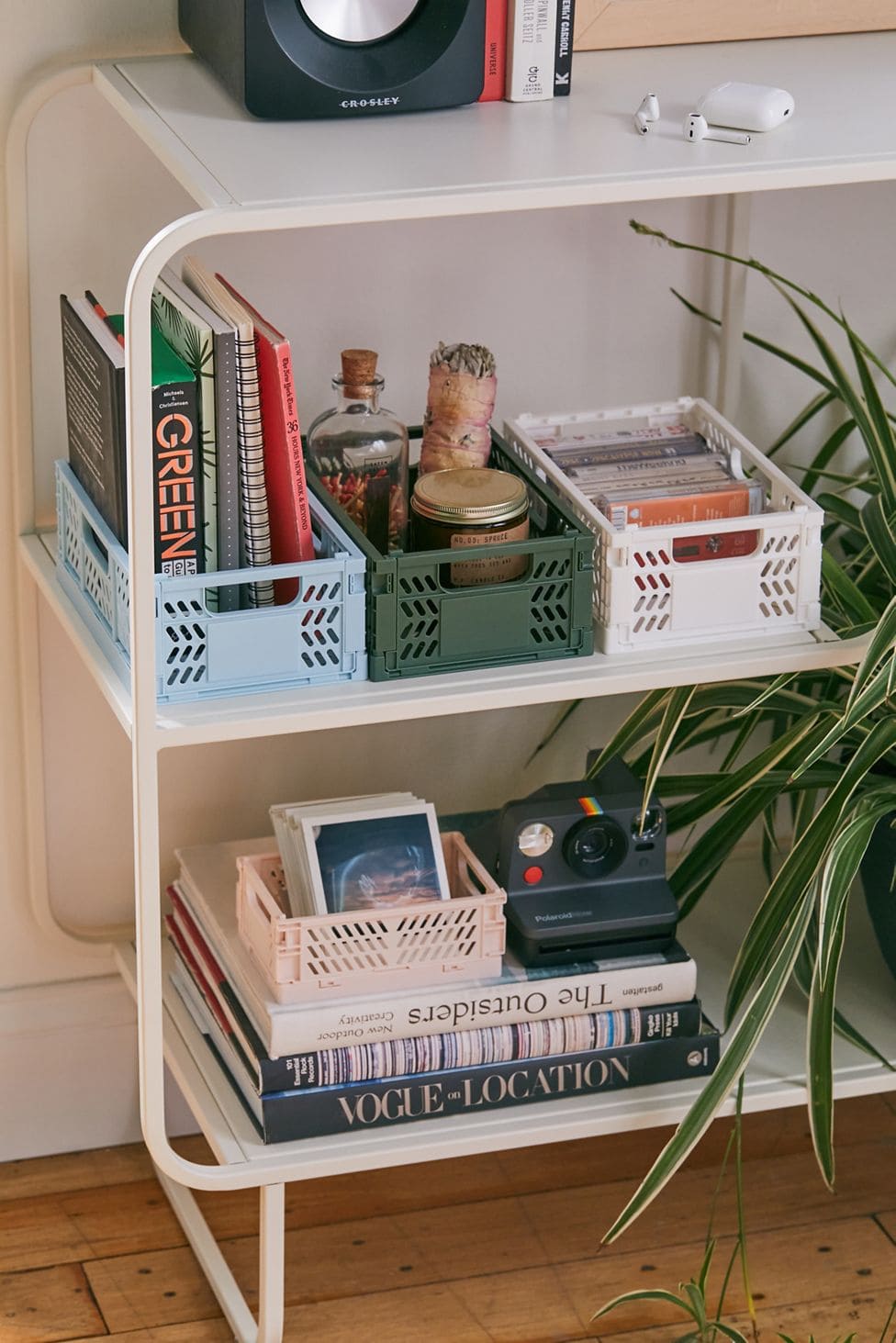 Organize with Folding Storage Crates