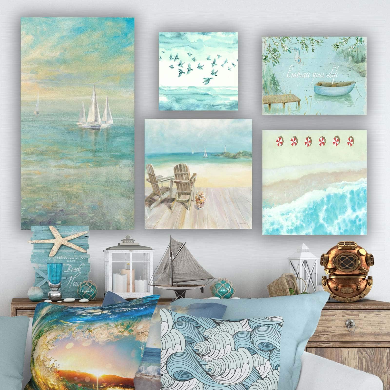 Coastal Art Gallery Wall Set