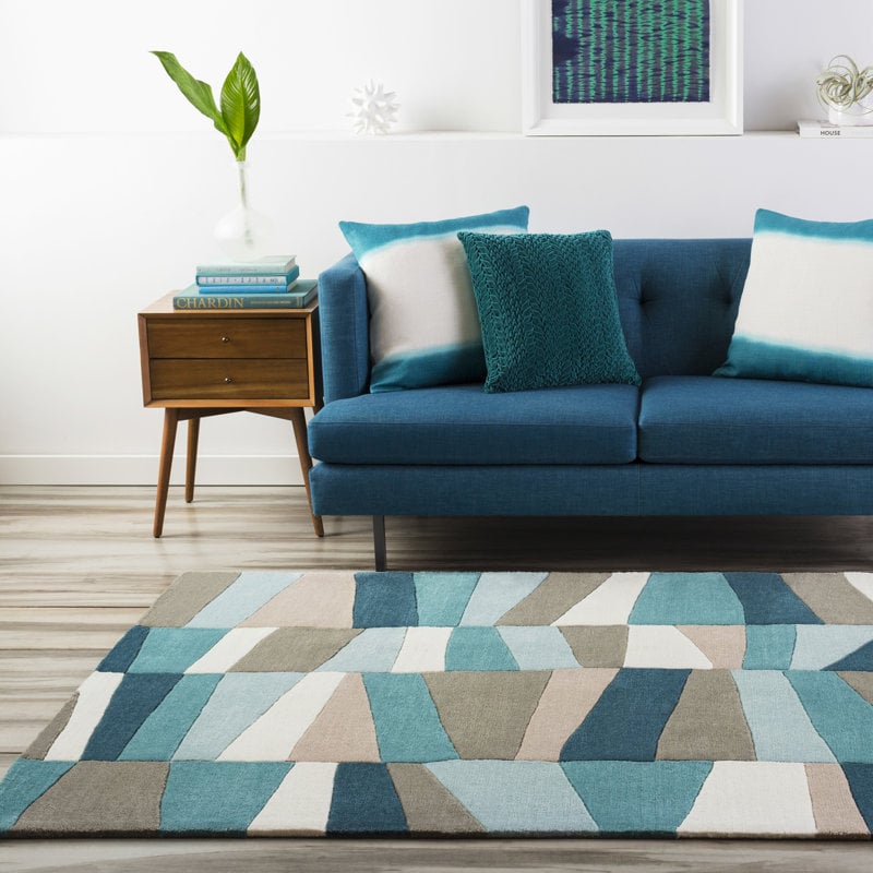 Go Mid-Century with a Geometric Rug