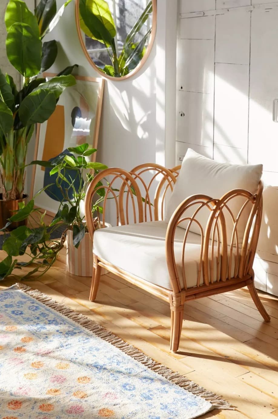 Add a little Natural Texture with this Rattan Chair