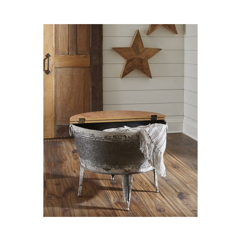 Achieve the Farmhouse Look with a Galvanized Tub