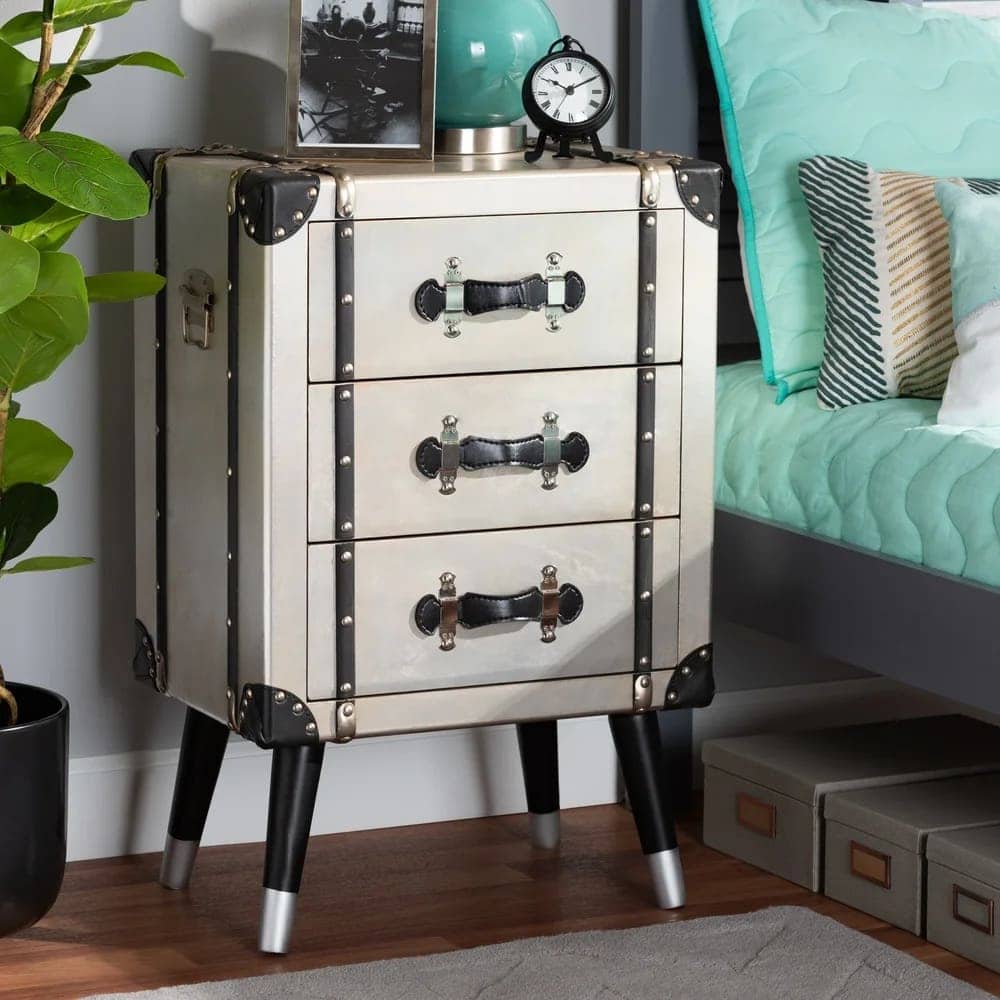 Go Full Vintage With an Antique Trunk-Style Nightstand