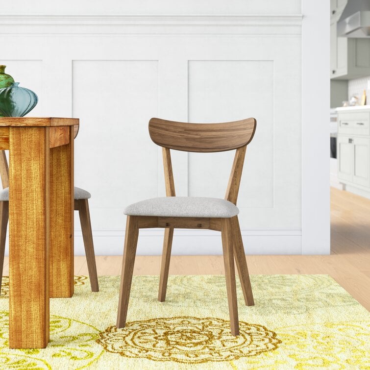 Use a Solid Wood Mid Century Dining Chair for a Natural Element