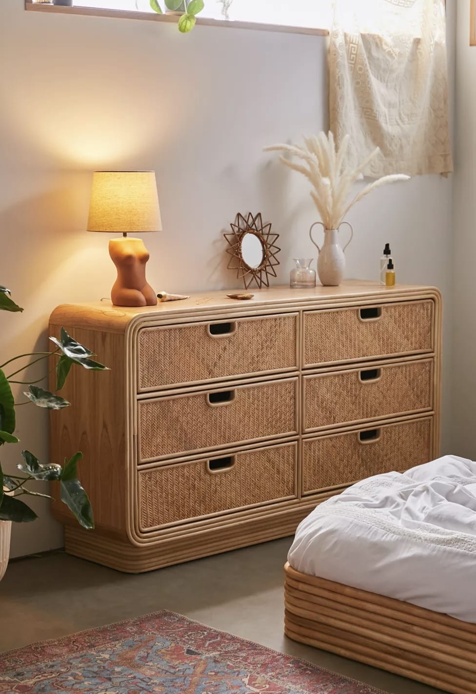 Rattan Bedroom Dresser