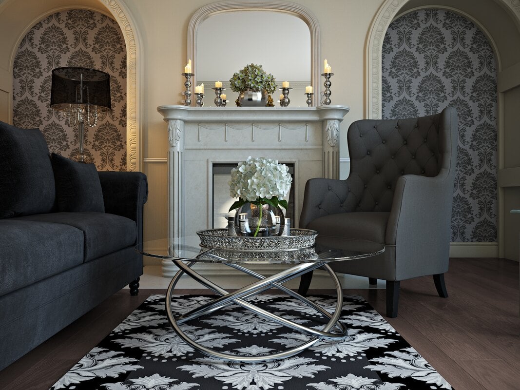 Give Your Black and White Room a Formal Flair