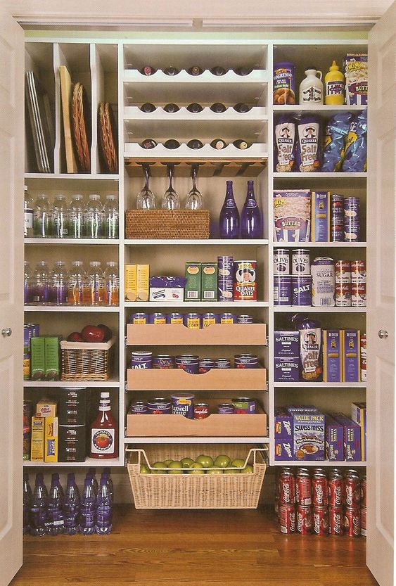 Wine rack in butler's pantry