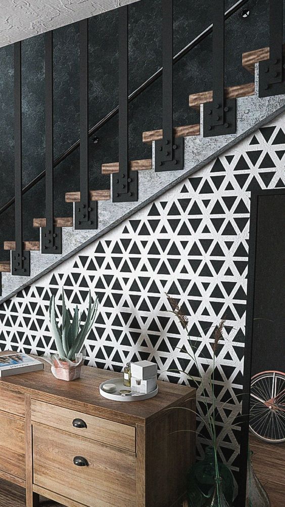 With this Abelone Scandinavian Wall Stencil, you can effortlessly fresh up any interior. The classic, simple and super-trendy pattern stencil using a contrast color scheme will create a stunning accent on your walls!