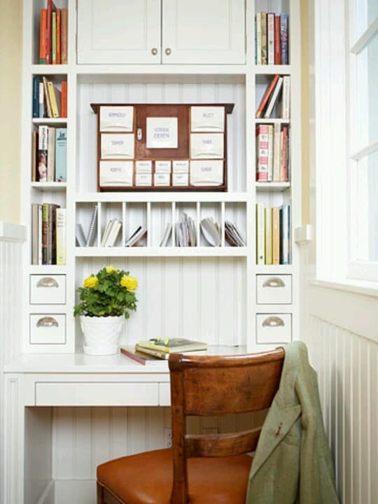 Create a Full Wall Office Storage Space