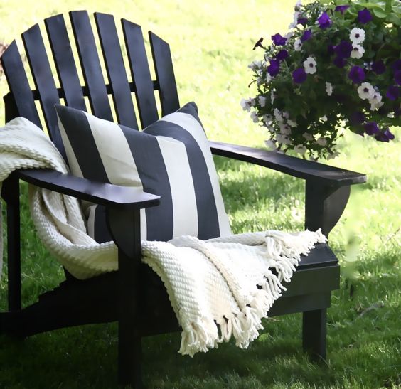 Adirondack chairs painted for the patio