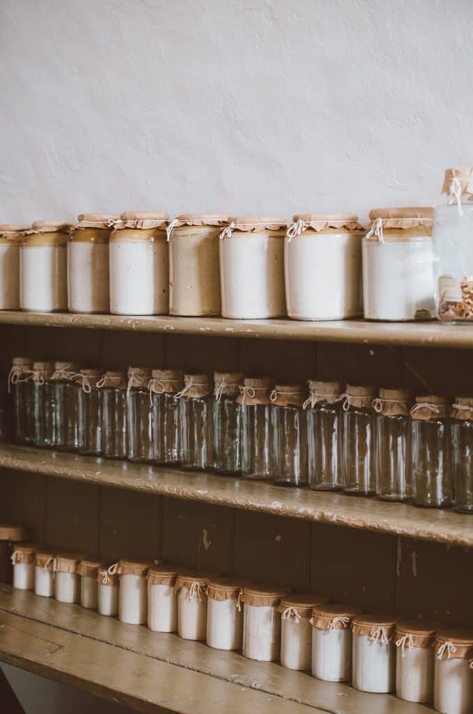 jars for storing nails, screws. bolts etc