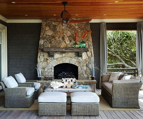 bhg - outdoor fireplace