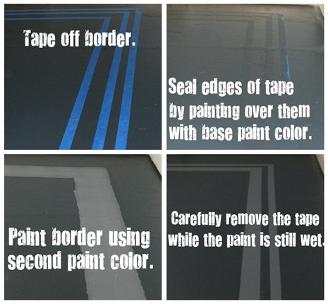 crisp paint lines collage