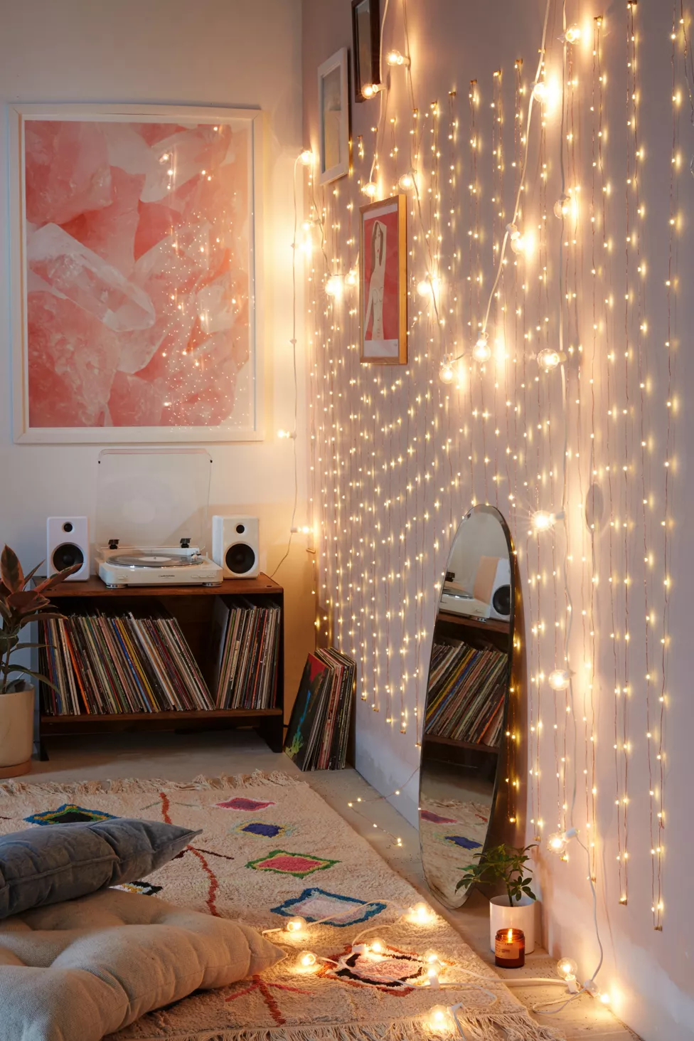 Accent the Walls with String Lights