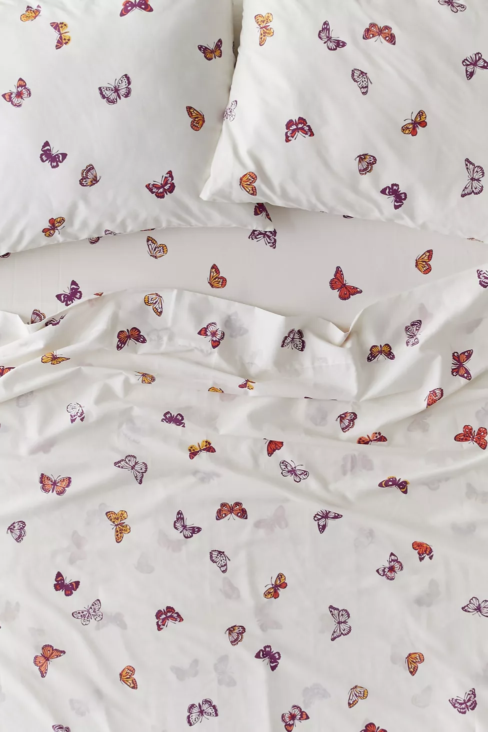 Cream Butterfly Sheet Set